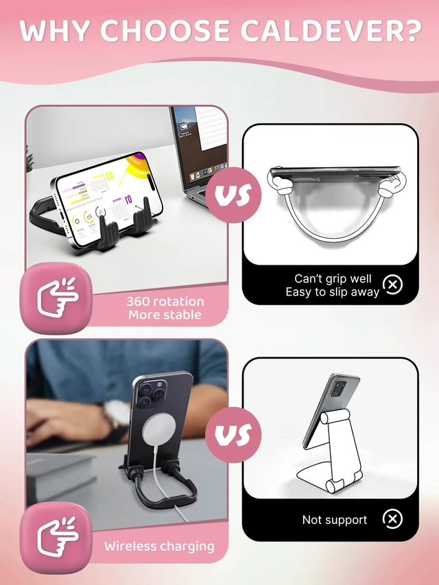Alt view image 4 of 6 - Stocking Stuffers for Teens Boy Girls Gift Cell Phone Stand Holder for Desk