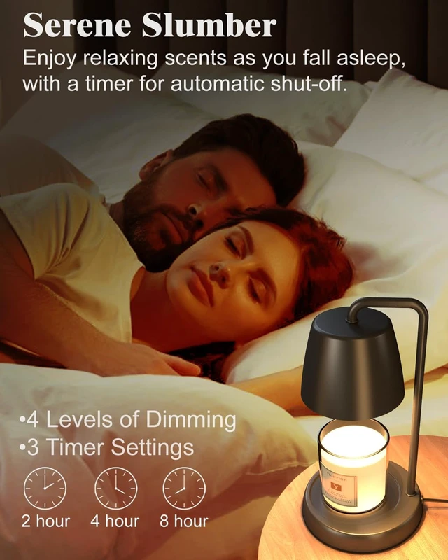 Alt view image 4 of 7 - Candle Warmer Lamp Black