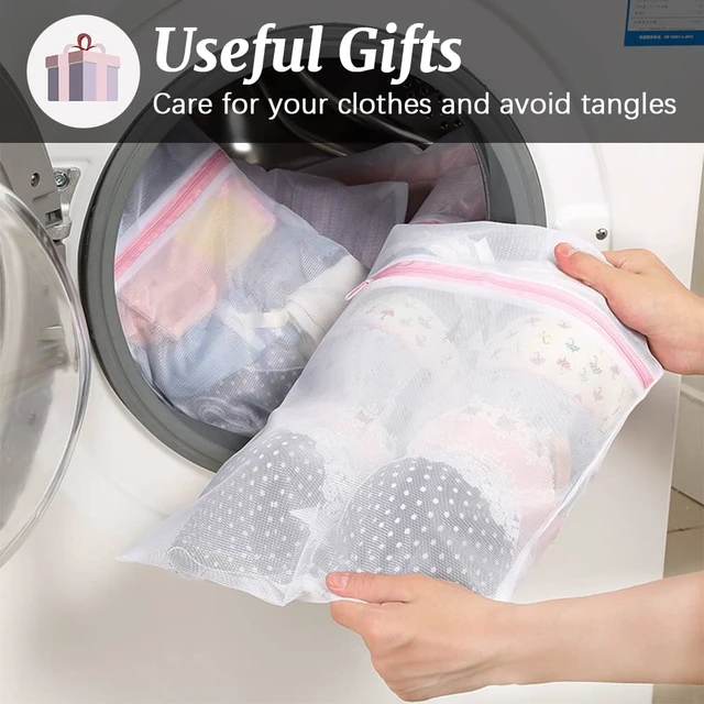 Alt view image 6 of 7 - 4 Pcs Mesh Pop Up Laundry Hamper with Carry Handles 4 Wash Bags