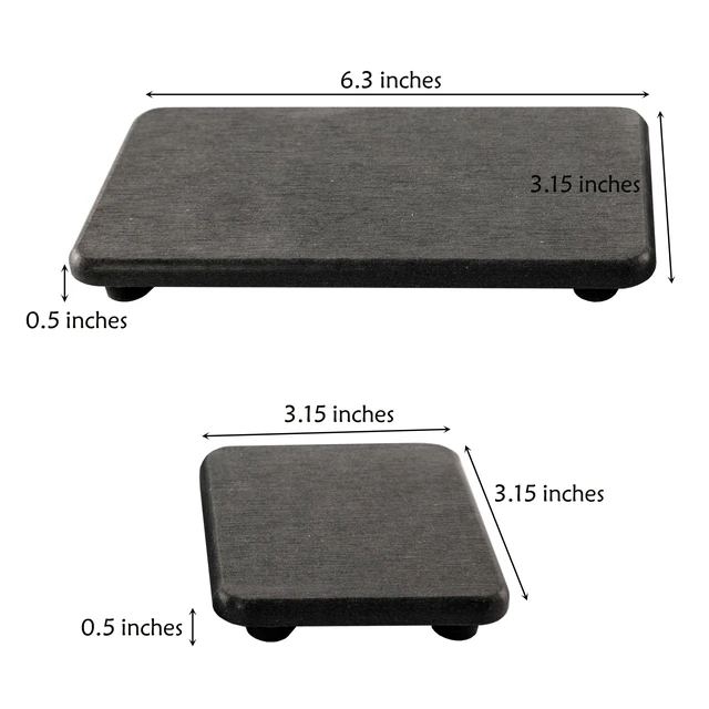 Alt view image 4 of 7 - NiuYichee Set of 4 Water Absorbent Diatomite Coasters, Dish Soap Stone Tray