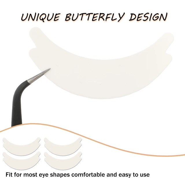 Alt view image 5 of 7 - WLLHYF 200 PCS Foam Eye Pads for Lash Extensions, Waterproof Pre Cut Eyelash Tape Lint Free Sticky Under Eyes Pads Lash Tech Supplies Fit Most Eye Shape