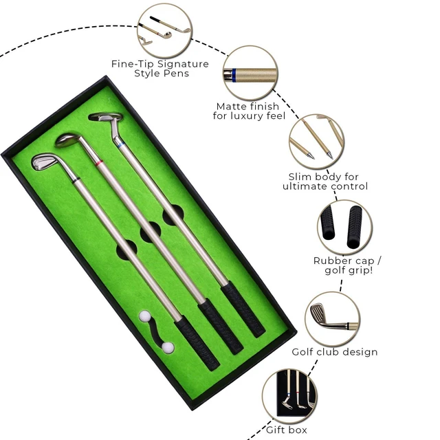 Alt view image 3 of 6 - Golf Pen Desktop Games - Funny Gifts for Golfers, Coworkers, Boss - Stocking Stuffers