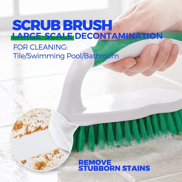 Alt view image 2 of 7 - Holikme 7 Pack Cleaning Brush Scrub Brush Kitchen Brush for Floor,Green