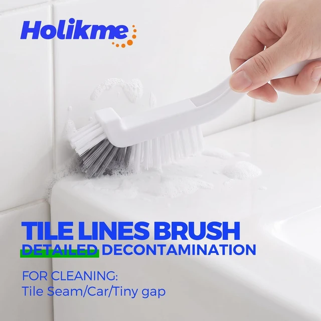 Alt view image 4 of 7 - Holikme 7 Pack Cleaning Brush Scrub Brush Kitchen Brush for Floor,Green