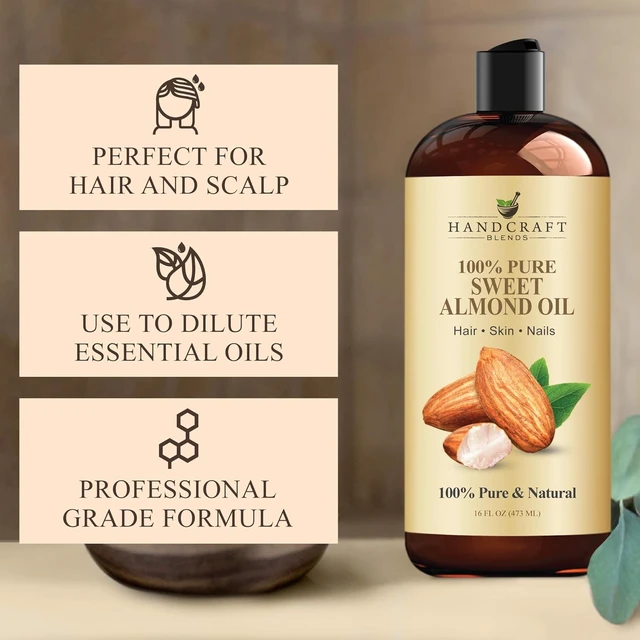 Alt view image 6 of 7 - Handcraft Blends Sweet Almond Oil - 16 Fl Oz