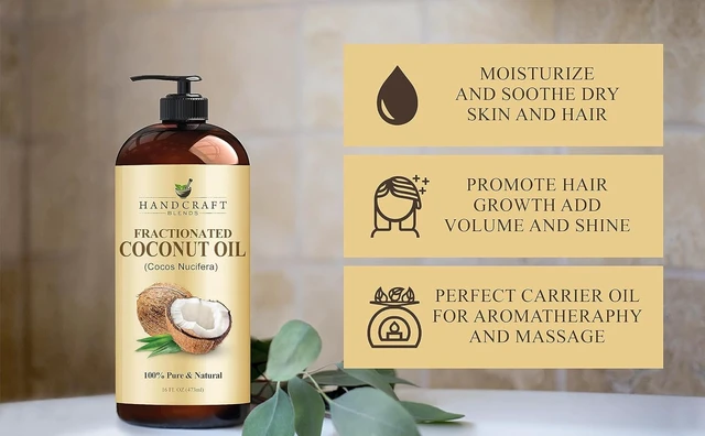 Alt view image 6 of 7 - Handcraft Blends Fractionated Coconut Oil - 16 Fl OzHandcraft Blends Fractionated Coconut Oil - 16 Fl Oz