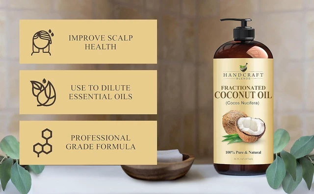 Alt view image 7 of 7 - Handcraft Blends Fractionated Coconut Oil - 16 Fl OzHandcraft Blends Fractionated Coconut Oil - 16 Fl Oz