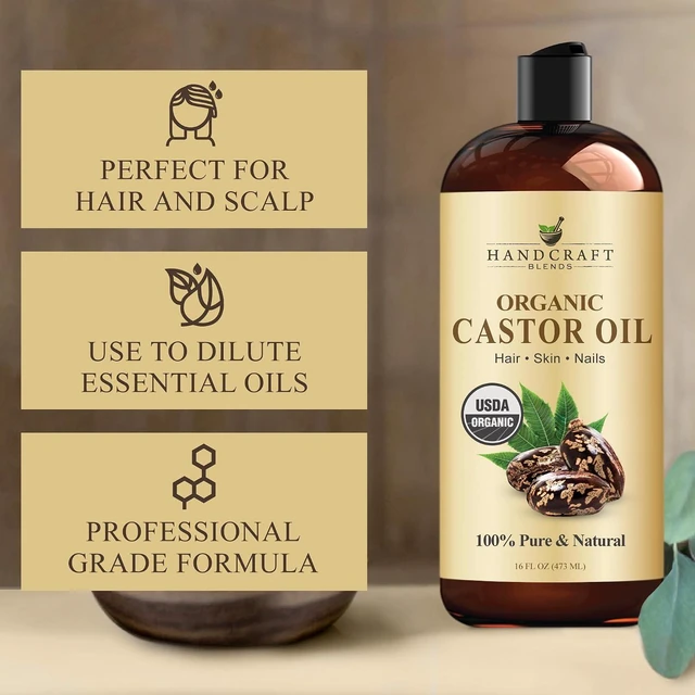 Alt view image 4 of 7 - Handcraft Blends Organic Castor Oil - 16 Fl Oz