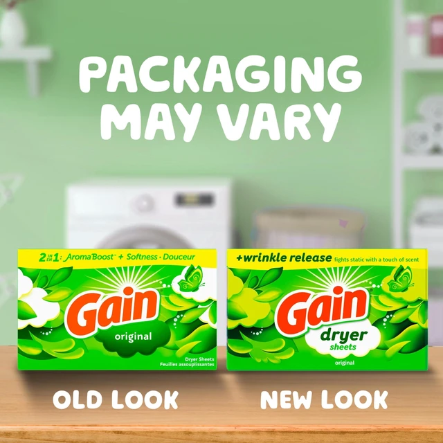 Alt view image 6 of 7 - Gain dryer sheets Plus Wrinkle Release, Original Scent, 120 Count, Fights static with a touch of scent, laundry sheets