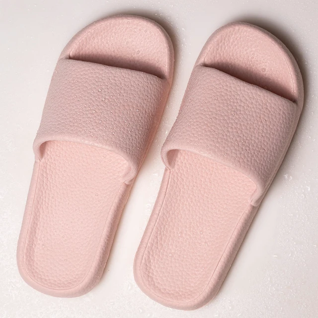 Alt view image 6 of 7 - Happy Lily Women's Non-Slip Quick-Drying Ultra-Soft Lightweight Slide Sandals Slippers with Simple Style