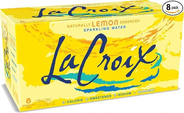 Alt view image 6 of 6 - La Croix Sparkling Water, Lemon 8pk, 12 Fl Oz (pack of 8)