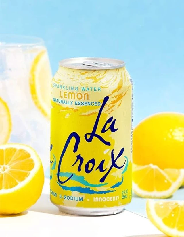 Alt view image 5 of 6 - La Croix Sparkling Water, Lemon 8pk, 12 Fl Oz (pack of 8)