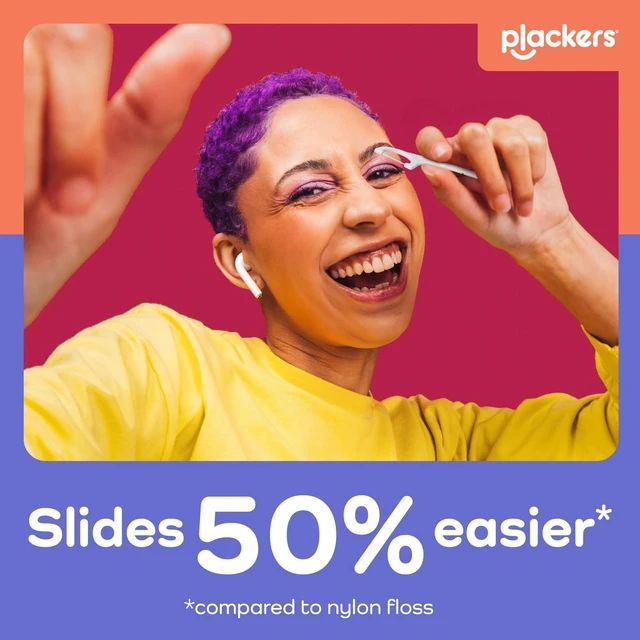 Alt view image 3 of 7 - Plackers® Gentle Line® Floss Picks, Fresh Mint, 75 Count