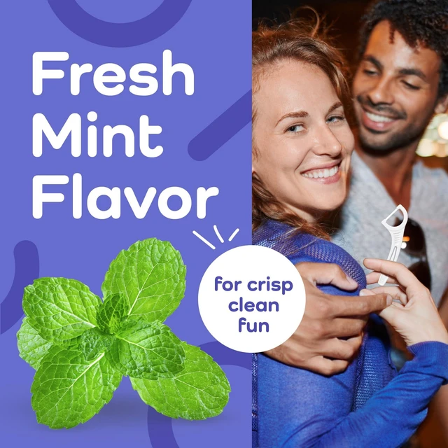 Alt view image 4 of 7 - Plackers® Gentle Line® Floss Picks, Fresh Mint, 75 Count