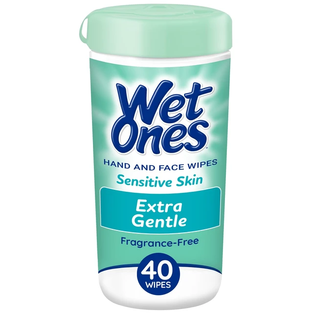 Alt view image 5 of 7 - Wet Ones Hand Wipes, Sensitive Skin, Unscented, 40 ct Canister (1 Pack)