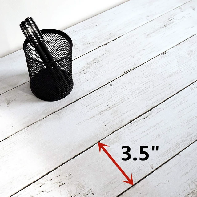 Alt view image 7 of 7 - CiCiwind Peel and Stick Wallpaper Wood Contact Paper White Shiplap Wall Paper Peel and Stick Modern Rustic Wood Removable Waterproof Self Adhesive Wallpapers for Cabinets Bedroom Bathroom 78.7"x17.7"