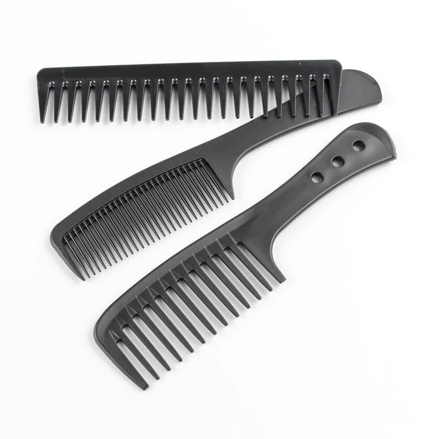 Alt view image 5 of 5 - 3 PCS Carbon Fiber Anti Static Comb, Heat Resistant Comb-Fine and Wide Tooth Hair Combs for Men and Women, Professional for Hair Stylist