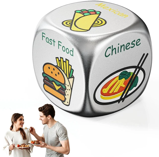 Main image of Stocking Stuffers for Men Women - 0.6" Tiny Date Night Food Decision Dice