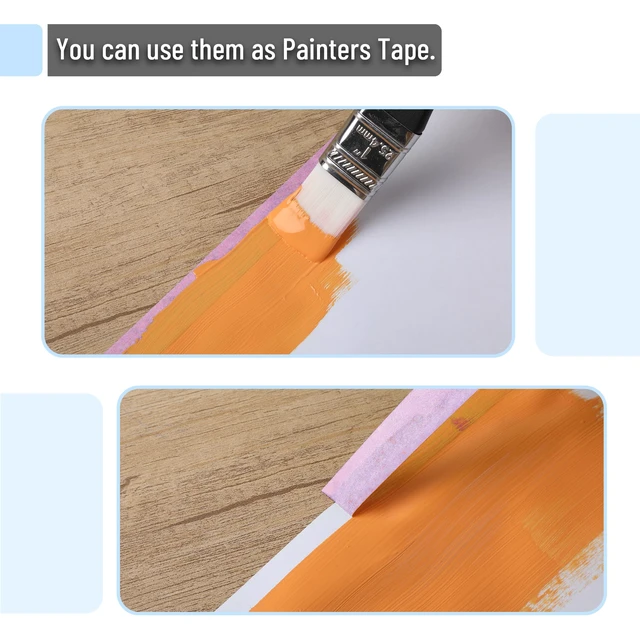 Alt view image 6 of 7 - Mr. Pen- Pink Masking Tape, 0.6 Inch Wide, 3 Rolls, 3 x 55 Yards, Pink