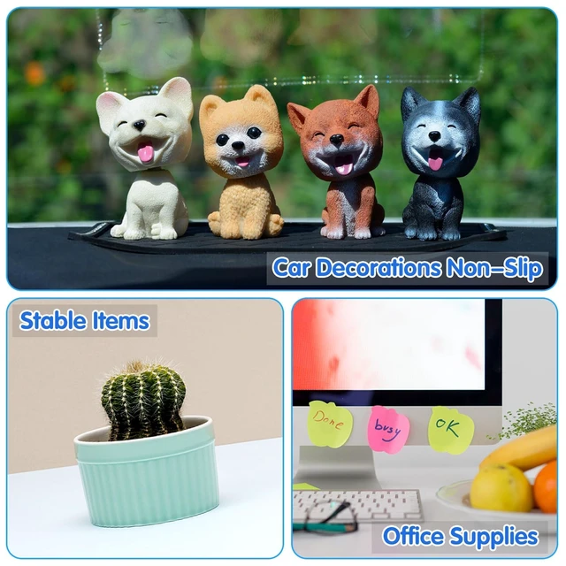 Alt view image 7 of 7 - JUNEBRUSHS 350 Pieces Double Sided Sticky Dots, Sticky Tack for Wall Hanging Removable Poster Putty Clear Round Putty No Trace Adhesive Sticky Putty for Balloon Craft DIY Art Office Supplies (6 mm)