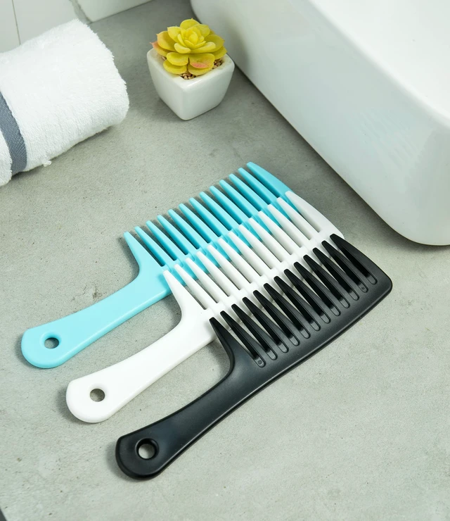 Alt view image 3 of 7 - Wide Tooth comb, Large Detangling Comb for Women and Men, Durable Styling Brush for Curly, Long, Wet Hair Types - Professional Hair Care.
