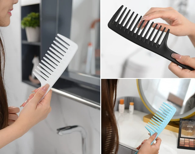 Alt view image 4 of 7 - Wide Tooth comb, Large Detangling Comb for Women and Men, Durable Styling Brush for Curly, Long, Wet Hair Types - Professional Hair Care.
