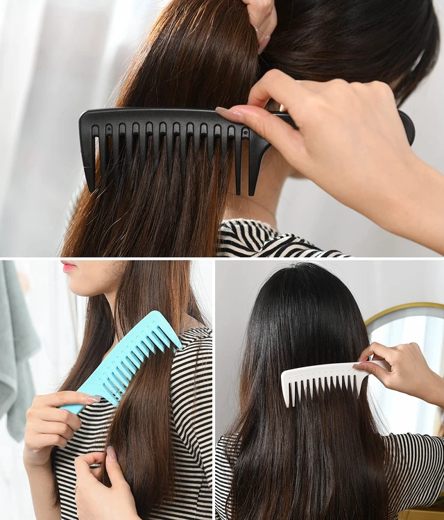Alt view image 5 of 7 - Wide Tooth comb, Large Detangling Comb for Women and Men, Durable Styling Brush for Curly, Long, Wet Hair Types - Professional Hair Care.