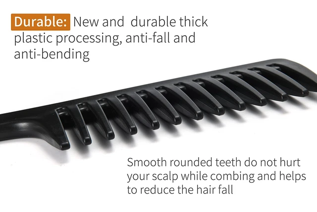Alt view image 6 of 7 - Wide Tooth comb, Large Detangling Comb for Women and Men, Durable Styling Brush for Curly, Long, Wet Hair Types - Professional Hair Care.