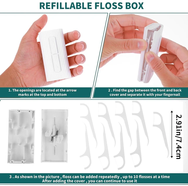 Alt view image 3 of 7 - WLLHYF Dental Floss Case Automatic Dental Floss Pick Organizer Case