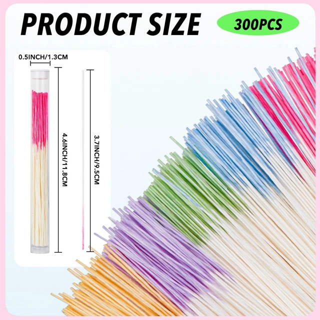 Alt view image 2 of 7 - opasyo Ear Hole Cleaner 300PCS Ear Piercing Cleaner Floss,5 Colors Earring Hole Cleaner for Girls Women Men,Disposable Piercing Cleaner Floss Ear Piercing Care Cleaning Tool (5colors)