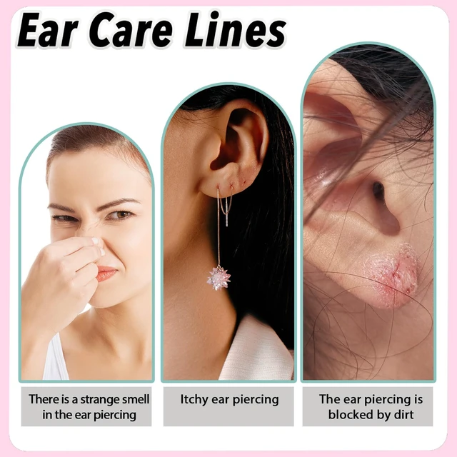 Alt view image 7 of 7 - opasyo Ear Hole Cleaner 300PCS Ear Piercing Cleaner Floss,5 Colors Earring Hole Cleaner for Girls Women Men,Disposable Piercing Cleaner Floss Ear Piercing Care Cleaning Tool (5colors)
