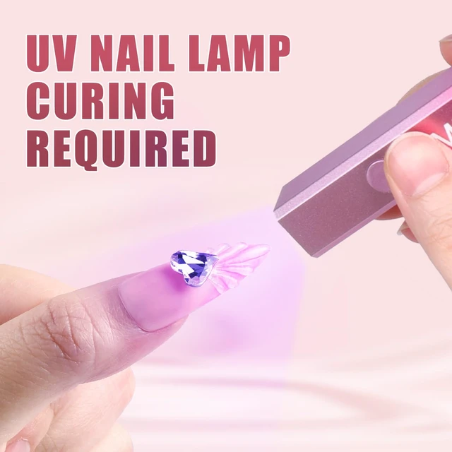 Alt view image 5 of 7 - MEKK No Wipe Super Strong Rhinestone Glue for Nails, 15g Nail Charm Glue
