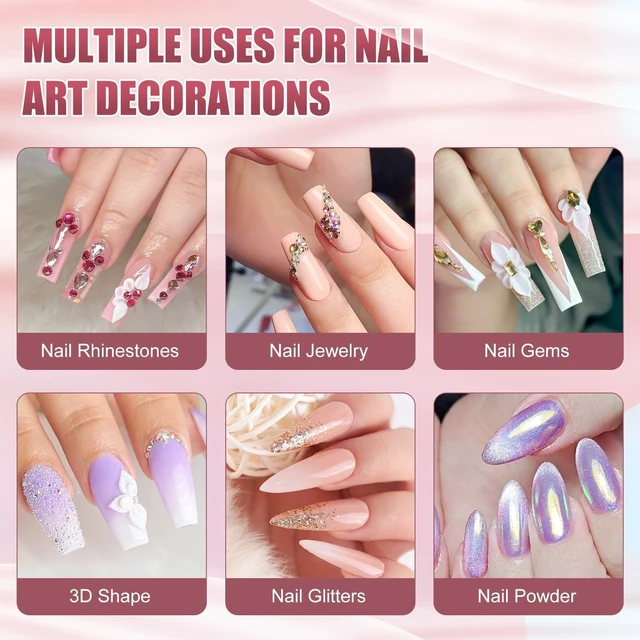 Alt view image 6 of 7 - MEKK No Wipe Super Strong Rhinestone Glue for Nails, 15g Nail Charm Glue