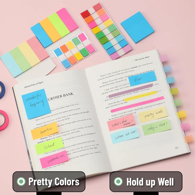 Alt view image 3 of 7 - Mr. Pen- Small Sticky Notes Set, Index Tabs, Highlighter Tape