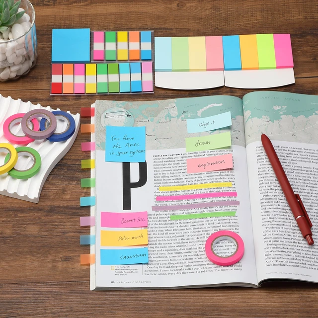 Alt view image 6 of 7 - Mr. Pen- Small Sticky Notes Set, Index Tabs, Highlighter Tape