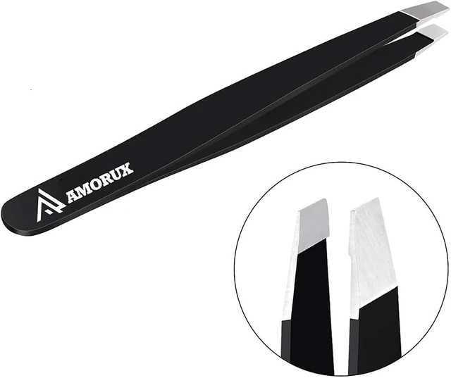 Alt view image 4 of 6 - Eyebrow Tweezers For Women Facial Hair Professional hair removal Stainless Steel Tweezers for Ingrown Facial Hair, Splinter, and Daily Beauty