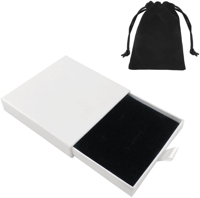 Main image of Quacc Jewelry Gift Box, Necklace Bracelet Organizer for Birthday (White)