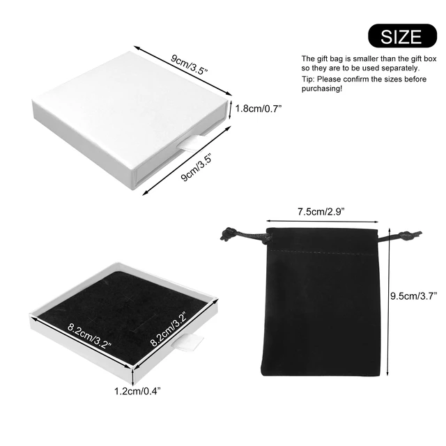 Alt view image 2 of 6 - Quacc Jewelry Gift Box, Necklace Bracelet Organizer for Birthday (White)
