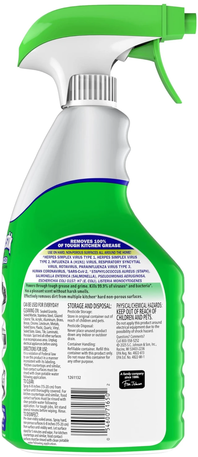 Alt view image 7 of 7 - Fantastik Advanced Kitchen and Grease Cleaner 32 fl oz