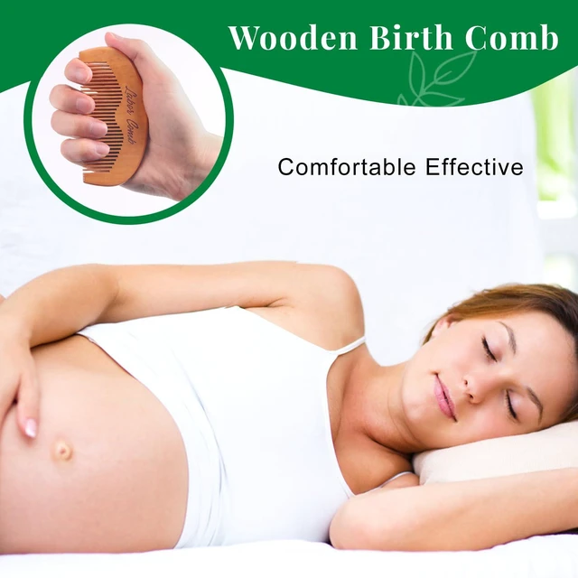 Alt view image 6 of 7 - 2Pcs Birthing Comb for Women Labor,Wooden Birth Labor Comb for Labor and Delivery Essentials,Natural Wood Combs for Labor Pain Relief,Labor Combs for Pregnant Women Pregnancy Contraction Moms