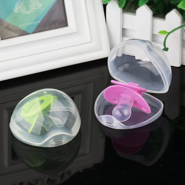 Alt view image 4 of 7 - Accmor Pacifier Case, Pacifier Holder Case, Pacifier Container for Travel, BPA Free, Transparent, 2 Pack