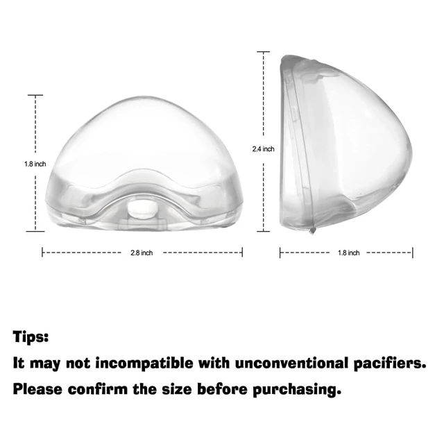 Alt view image 3 of 7 - Accmor Pacifier Case, Pacifier Holder Case, Pacifier Container for Travel, BPA Free, Transparent, 2 Pack