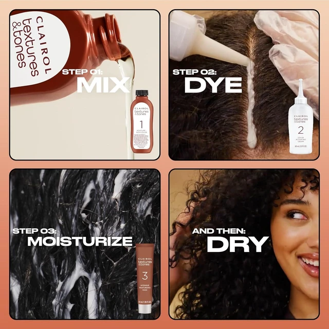 Alt view image 2 of 7 - Clairol Textures & Tones Permanent Hair Dye, 2N Mocha Brown | Pack of 1