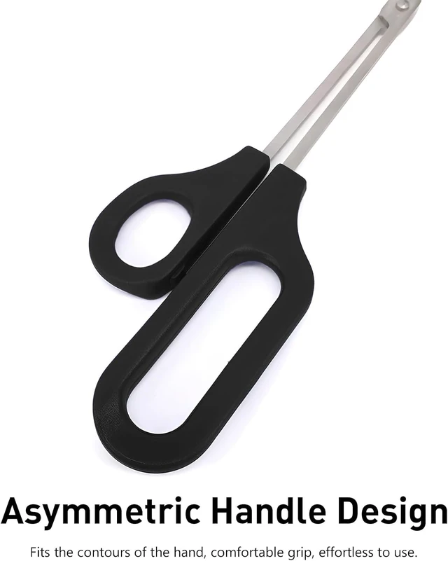 Alt view image 2 of 7 - 8.3 Inch Long Handle Toenail Scissors for Thick Nails & Easy Reach Long Handled Toe Nail Clippers for Seniors Women Men (Black)