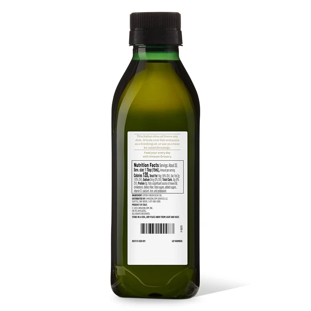 Alt view image 2 of 5 - Amazon Grocery, Italian Extra Virgin Olive Oil, First Cold Pressed, 16.9 Fl Oz