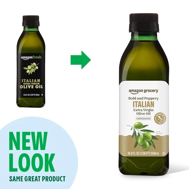 Alt view image 3 of 5 - Amazon Grocery, Italian Extra Virgin Olive Oil, First Cold Pressed, 16.9 Fl Oz