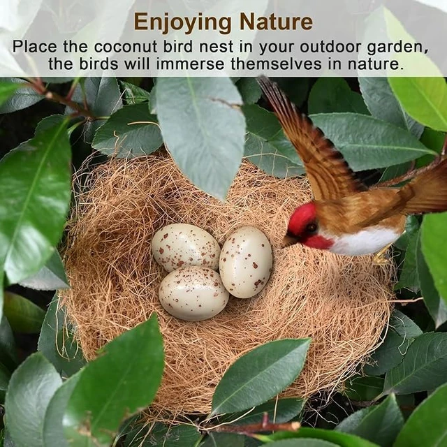 Alt view image 2 of 5 - Sukh Coconut Fiber for Bird Nest - Bird Nest Bedding for Hummingbird Finch