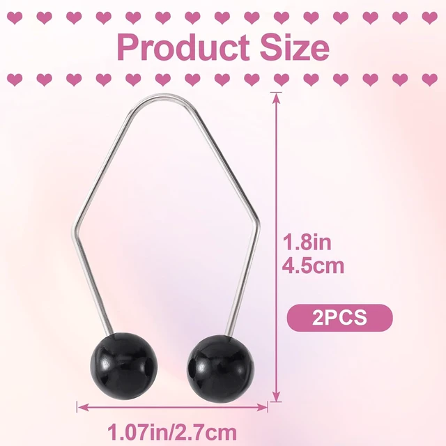Alt view image 5 of 7 - 2pcs Natural Dimple Maker for Cheeks, Black Facial Muscle Dimple Trainer Shaper, Facial Exerciser Tools for Beautiful Smile