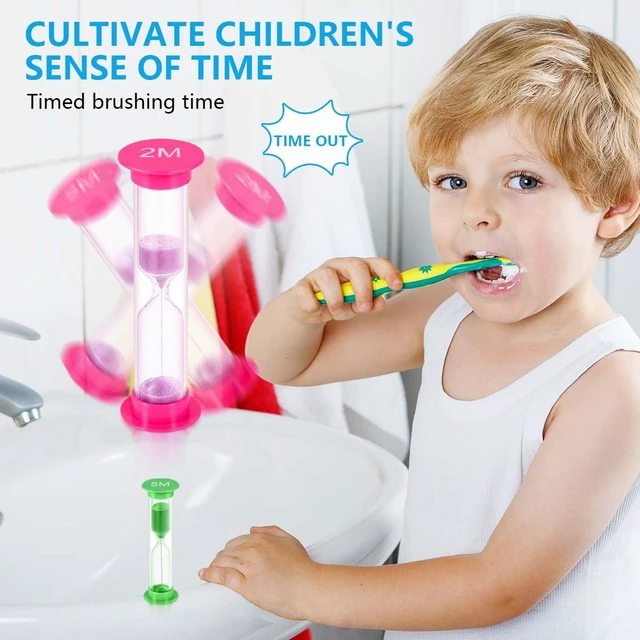 Alt view image 5 of 7 - Sand Timer, KISEER 6 Pcs Colorful Hourglass Sandglass Sand Clock Timers Set 30sec / 1min / 2mins / 3mins / 5mins / 10mins for Brushing Children's Teeth, Cooking, Game, School, Office
