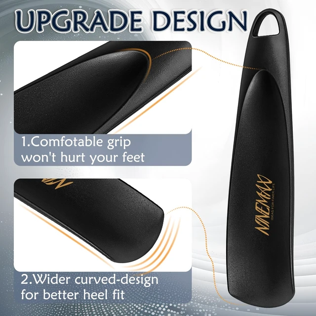 Alt view image 3 of 7 - NINEMAX Shoe Horn, 7.5 Inch Portable Travel Shoehorn for Seniors (1Pc)
